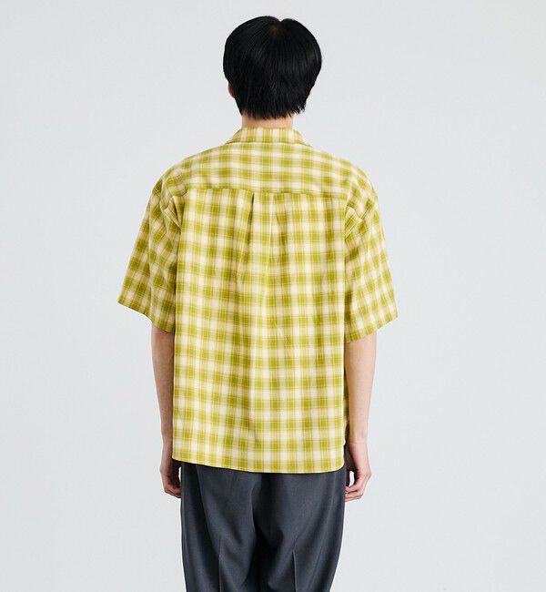 SHIPS「City Ambient Products: オープン カラー オンブレ チェック シャツ」|シャツ・ブラウス|