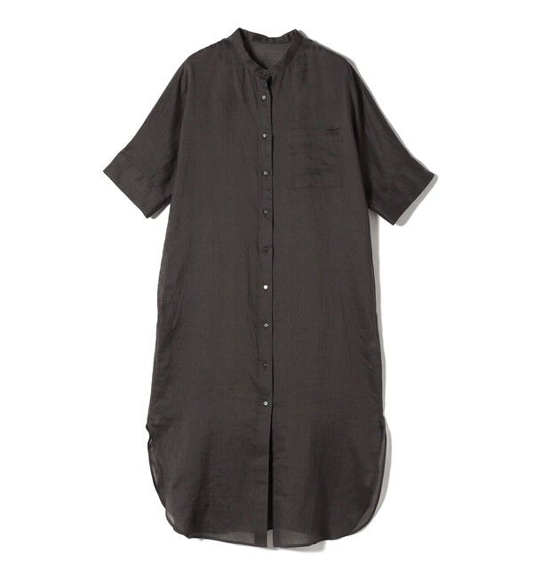 SHIPS for women「〈手洗い可能〉ラミー 4 スタンドカラー シャツ ワンピース」|ワンピース|