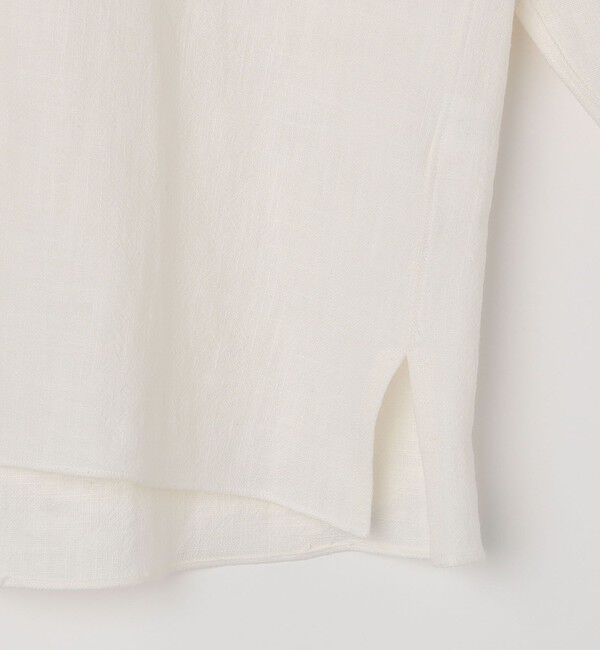 SHIPS「Errico Formicola: リネン/コットン キャンバス オープンカラー シャツ」|シャツ・ブラウス|