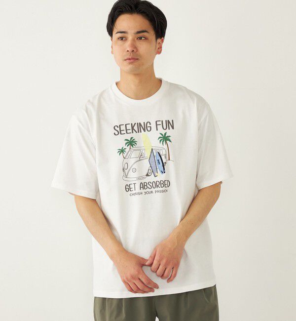 SHIPS Colors 「SHIPS Colors: パッチワーク プリント Tシャツ」|Tシャツ・カットソー|