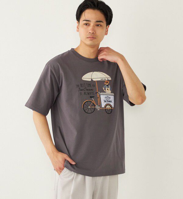 SHIPS Colors 「SHIPS Colors: パッチワーク プリント Tシャツ」|Tシャツ・カットソー|