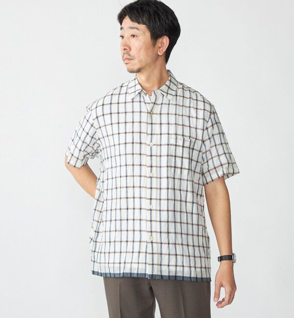 SHIPS「SHIPS: インディア レギュラーカラー ショートスリーブ シャツ」|シャツ・ブラウス|