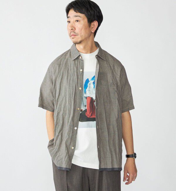 SHIPS「SHIPS: インディア レギュラーカラー ショートスリーブ シャツ」|シャツ・ブラウス|