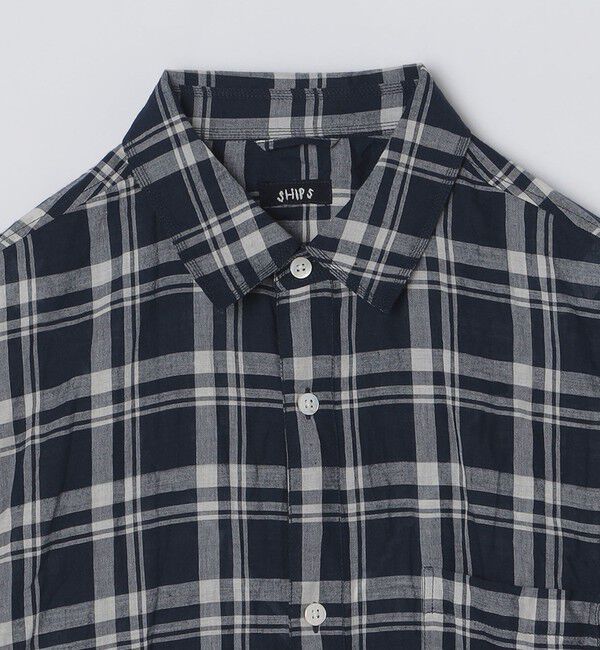 SHIPS「SHIPS: インディア レギュラーカラー ショートスリーブ シャツ」|シャツ・ブラウス|