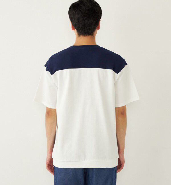 SHIPS Colors 「SHIPS Colors:〈洗濯機可能〉ニット 切替 ボーダー Tシャツ」|Tシャツ・カットソー|