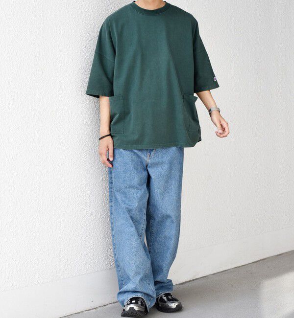 SHIPS any「【SHIPS any別注】Champion: ブリーチ ドルマン キャンプポケット Tシャツ◇」|Tシャツ・カットソー|