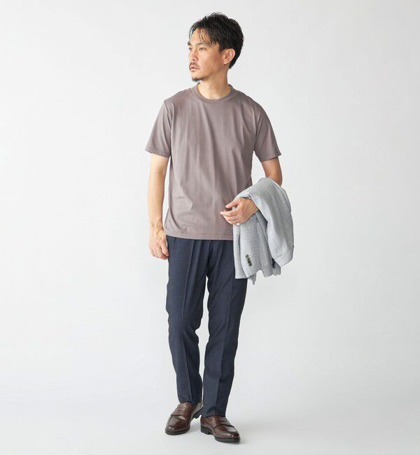 SHIPS「SHIPS: プラチナム フェイス コットン ショートスリーブ Tシャツ」|Tシャツ・カットソー|