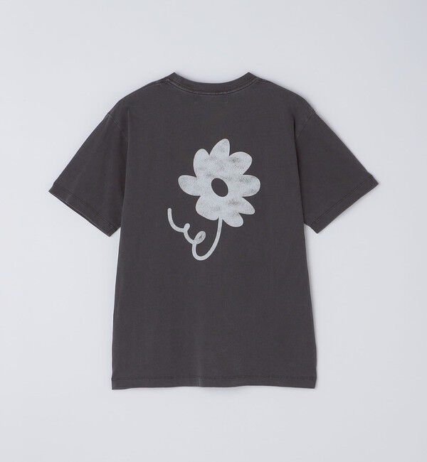 SHIPS「City Ambient Products: フラワー プリント フェード ピグメント Tシャツ」|Tシャツ・カットソー|