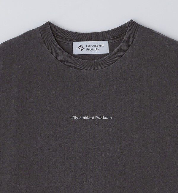 SHIPS「City Ambient Products: フラワー プリント フェード ピグメント Tシャツ」|Tシャツ・カットソー|