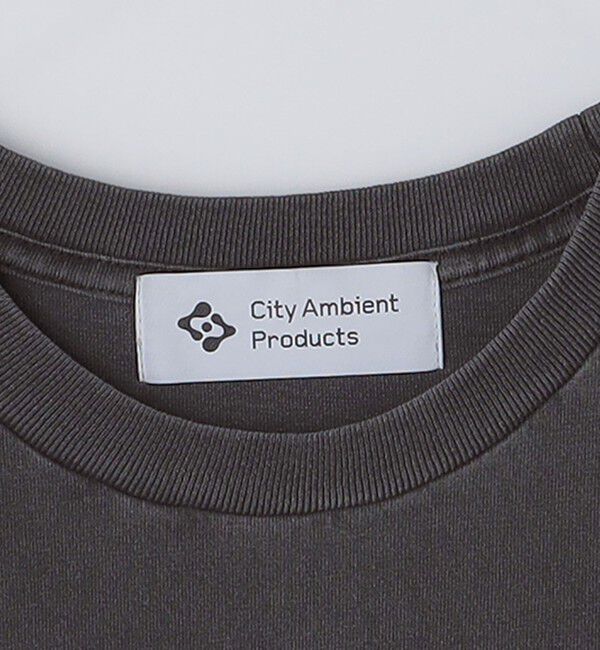 SHIPS「City Ambient Products: フラワー プリント フェード ピグメント Tシャツ」|Tシャツ・カットソー|