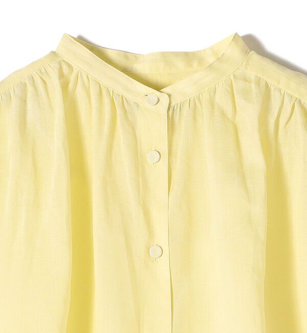 SHIPS for women「SHIPS Primary Navy Label:〈手洗い可能〉ラミー フレンチ スリーブ ブラウス」|シャツ・ブラウス|