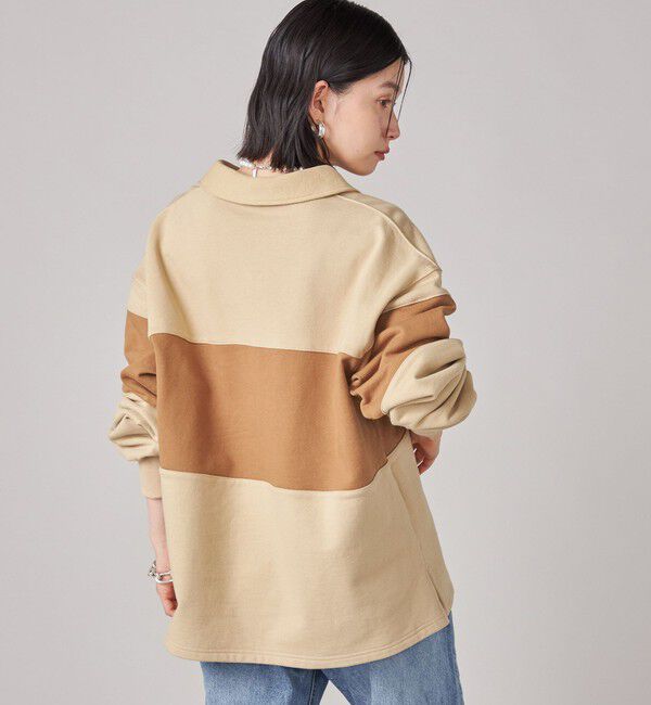 SHIPS for women「SHIPS NINE CASE:配色 スキッパー プルオーバー」|Tシャツ・カットソー|