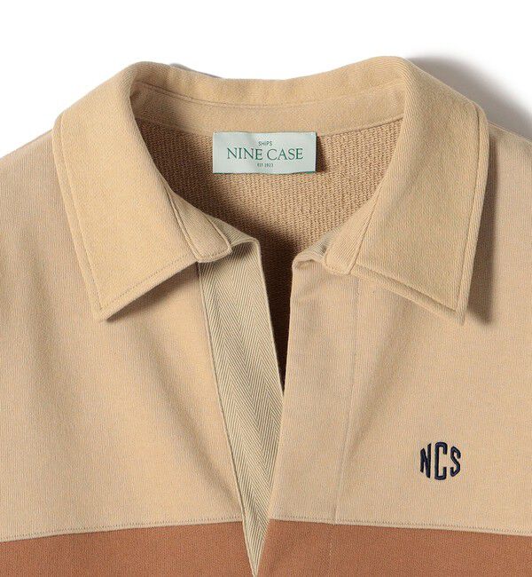 SHIPS for women「SHIPS NINE CASE:配色 スキッパー プルオーバー」|Tシャツ・カットソー|