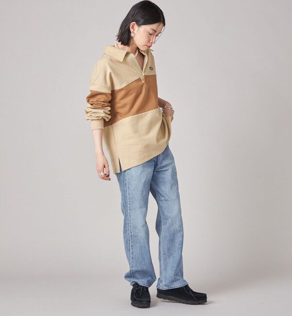 SHIPS for women「SHIPS NINE CASE:配色 スキッパー プルオーバー」|Tシャツ・カットソー|