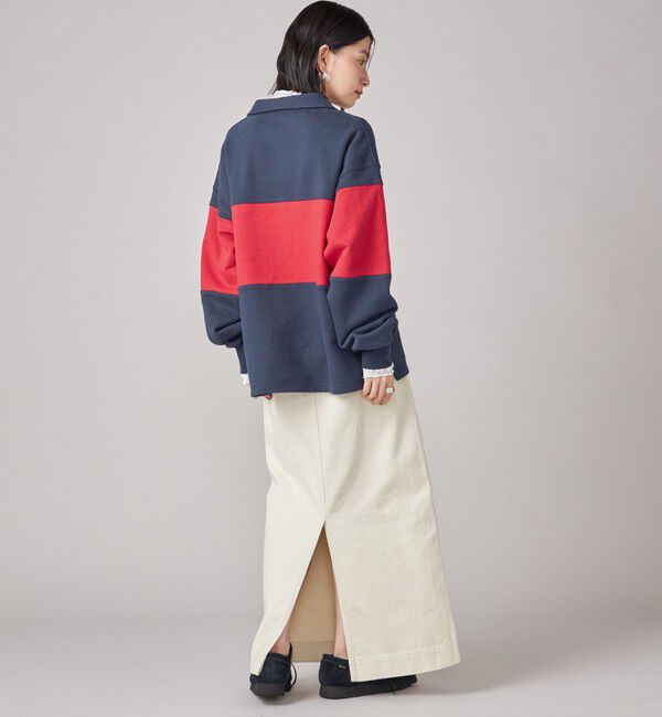 SHIPS for women「SHIPS NINE CASE:配色 スキッパー プルオーバー」|Tシャツ・カットソー|