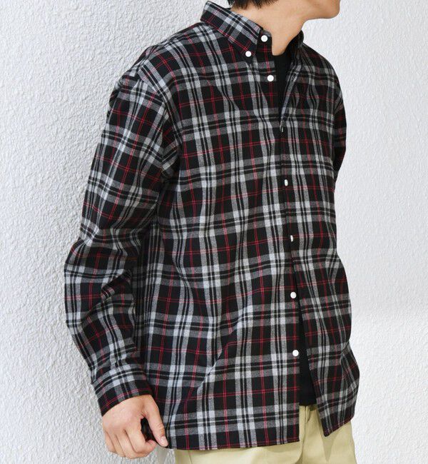 SHIPS any「SHIPS any:〈洗濯機可能〉ブラッシュド トラッド チェック ボタンダウン シャツ◇」|シャツ・ブラウス|