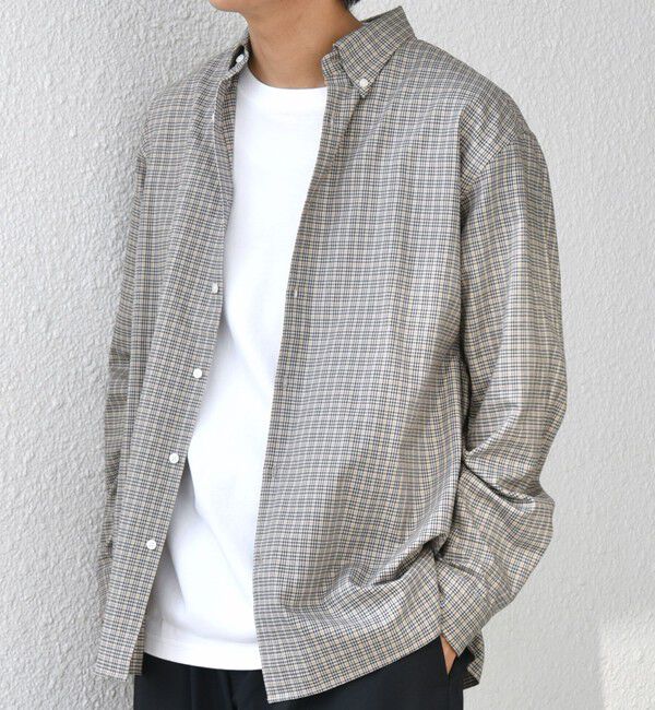 SHIPS any「SHIPS any:〈洗濯機可能〉ブラッシュド トラッド チェック ボタンダウン シャツ◇」|シャツ・ブラウス|