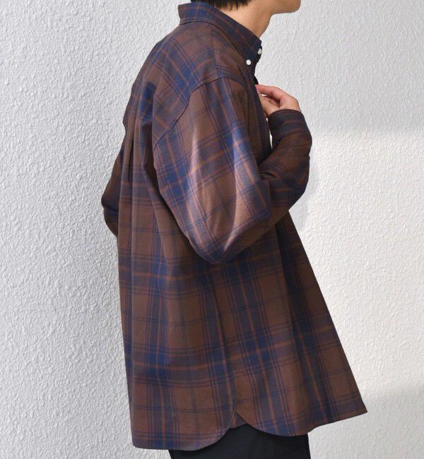 SHIPS any「SHIPS any:〈洗濯機可能〉ブラッシュド トラッド チェック ボタンダウン シャツ◇」|シャツ・ブラウス|