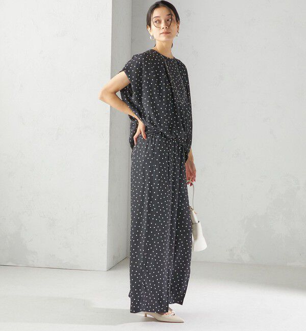 SHIPS for women「〈手洗い可能/接触冷感〉アムンゼン ドット ドルマン ブラウス」|シャツ・ブラウス|