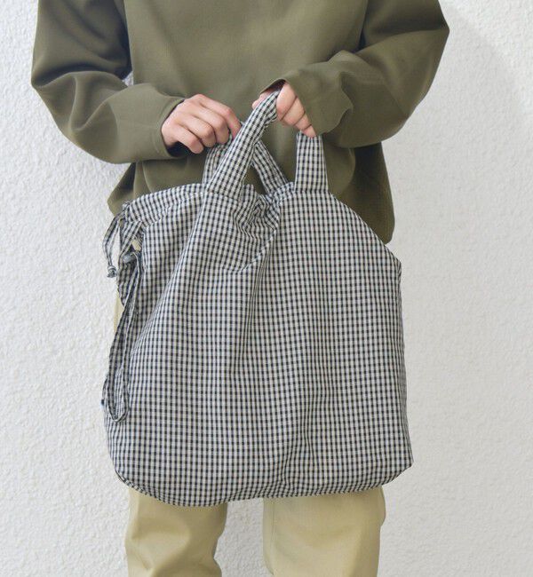 SHIPS any「SHIPS any: 3WAY チェック ギャザー ショルダーバッグ (ユニセックス)◇」|ショルダー・メッセンジャー|