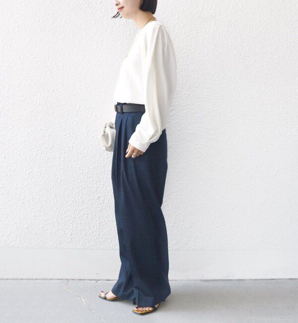 SHIPS for women「DEPEND インレー タック デザイン プルオーバー」|Tシャツ・カットソー|