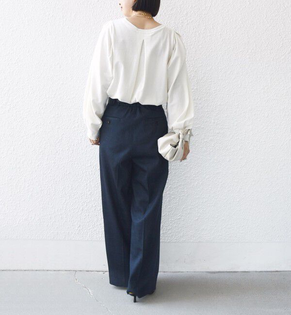 SHIPS for women「DEPEND インレー タック デザイン プルオーバー」|Tシャツ・カットソー|