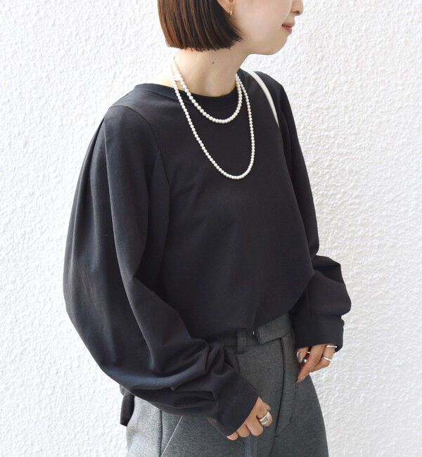 SHIPS for women「DEPEND インレー タック デザイン プルオーバー」|Tシャツ・カットソー|