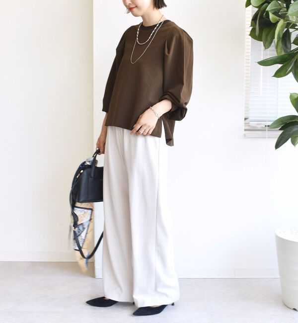 SHIPS for women「DEPEND インレー タック デザイン プルオーバー」|Tシャツ・カットソー|