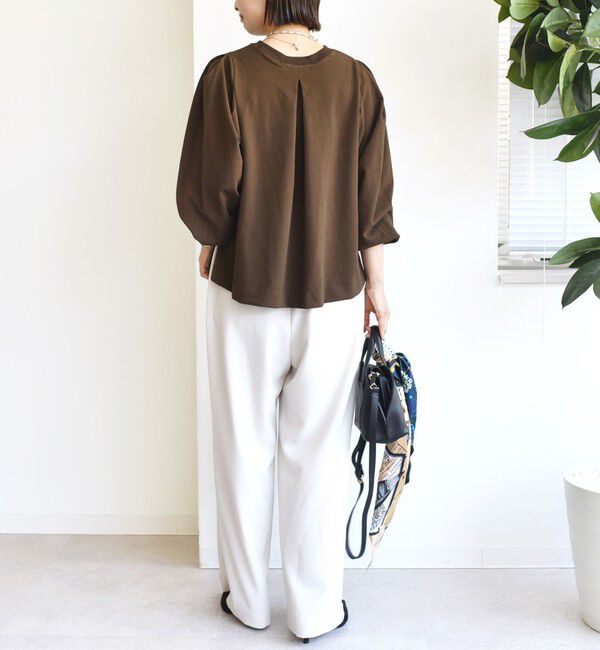 SHIPS for women「DEPEND インレー タック デザイン プルオーバー」|Tシャツ・カットソー|