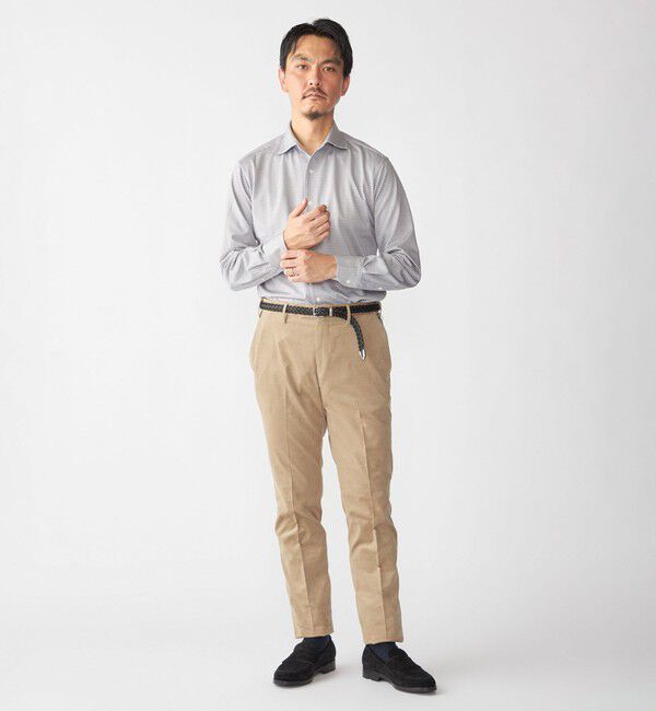 SHIPS「SHIPS: ジャージー ギンガムチェック ワンピースカラー シャツ」|Tシャツ・カットソー|