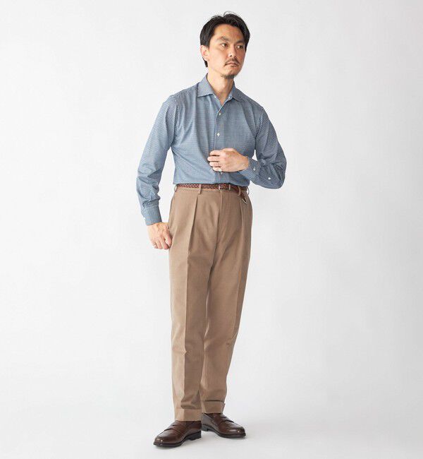 SHIPS「SHIPS: ジャージー ギンガムチェック ワンピースカラー シャツ」|Tシャツ・カットソー|