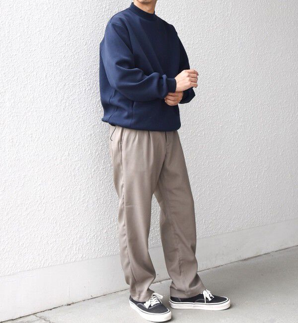 SHIPS any「SHIPS any: クリア ダンボール セミモックネック カットソー (セットアップ対応)◇」|Tシャツ・カットソー|