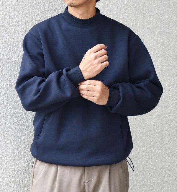 SHIPS any「SHIPS any: クリア ダンボール セミモックネック カットソー (セットアップ対応)◇」|Tシャツ・カットソー|