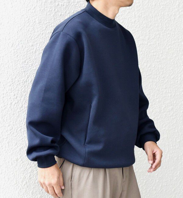 SHIPS any「SHIPS any: クリア ダンボール セミモックネック カットソー (セットアップ対応)◇」|Tシャツ・カットソー|