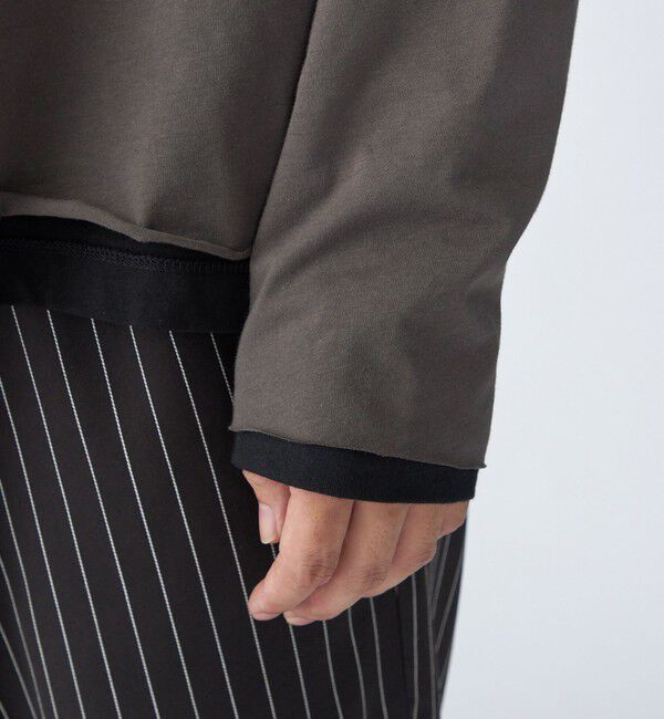 SHIPS「City Ambient Products: カットオフ リバーシブル ロングスリーブTシャツ(ロンT)」|Tシャツ・カットソー|