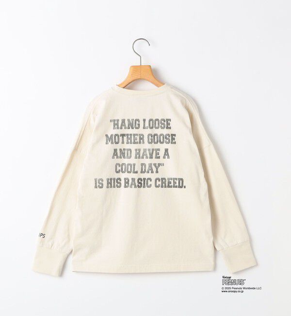 SHIPS KIDS「SHIPS KIDS:140～160cm / SNOOPY ロングスリーブ Tシャツ」|Tシャツ・カットソー|