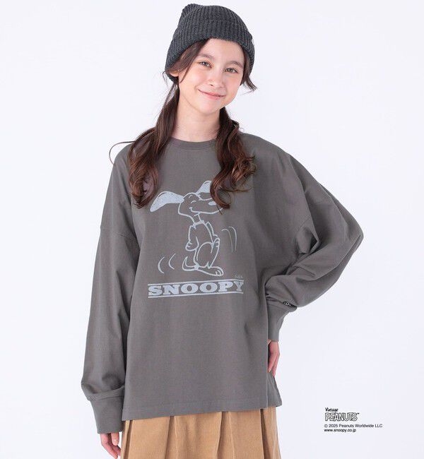 SHIPS KIDS「SHIPS KIDS:140～160cm / SNOOPY ロングスリーブ Tシャツ」|Tシャツ・カットソー|