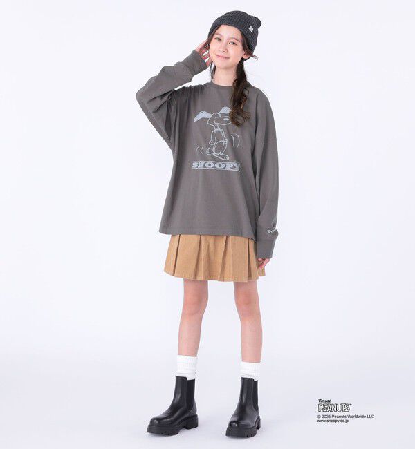 SHIPS KIDS「SHIPS KIDS:140～160cm / SNOOPY ロングスリーブ Tシャツ」|Tシャツ・カットソー|