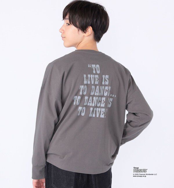 SHIPS KIDS「SHIPS KIDS:140～160cm / SNOOPY ロングスリーブ Tシャツ」|Tシャツ・カットソー|
