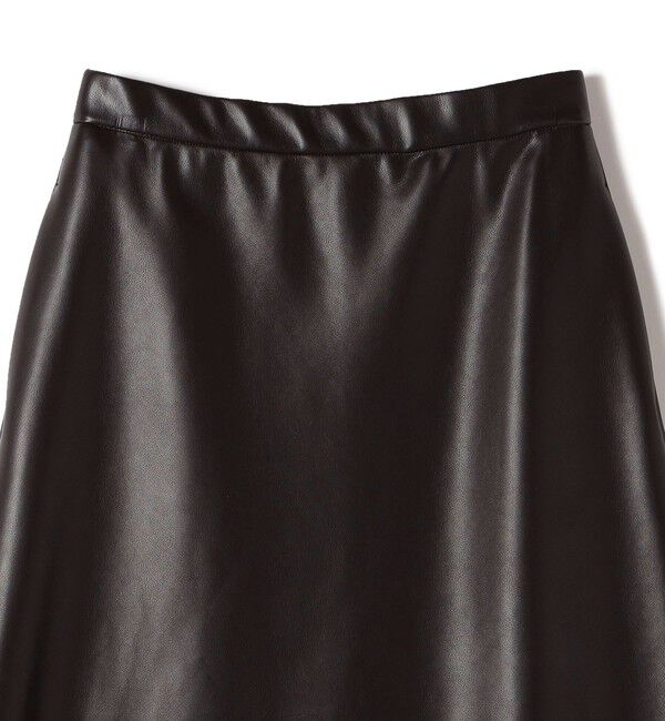 SHIPS for women「SHIPS Primary Navy Label:〈手洗い可能〉合皮 Aライン スカート」|スカート|