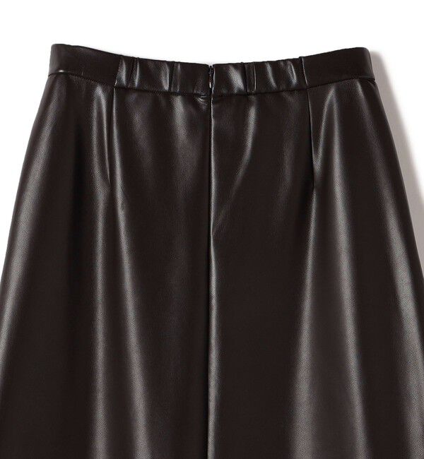 SHIPS for women「SHIPS Primary Navy Label:〈手洗い可能〉合皮 Aライン スカート」|スカート|