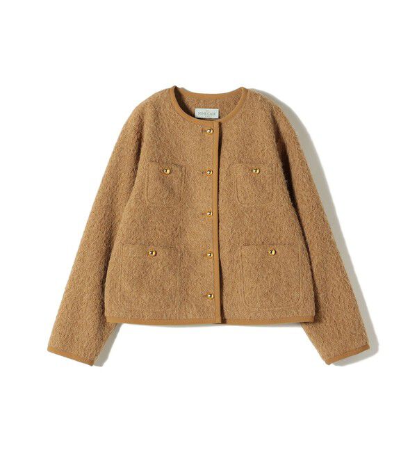 SHIPS for women「SHIPS NINE CASE: ノーカラー ジャケット」|ノーカラージャケット|