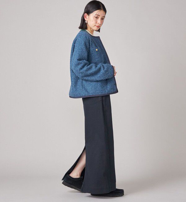 SHIPS for women「SHIPS NINE CASE: ノーカラー ジャケット」|ノーカラージャケット|