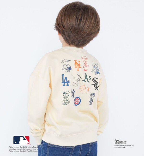 SHIPS KIDS「SHIPS KIDS:100～125cm / PEANUTS&times;MLB プリント スウェット」|スウェット・ジャージ|