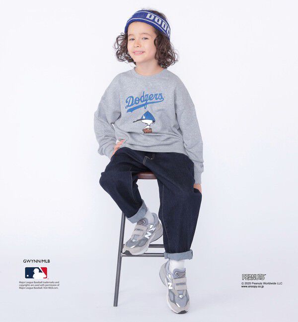 SHIPS KIDS「SHIPS KIDS:100～125cm / PEANUTS&times;MLB プリント スウェット」|スウェット・ジャージ|