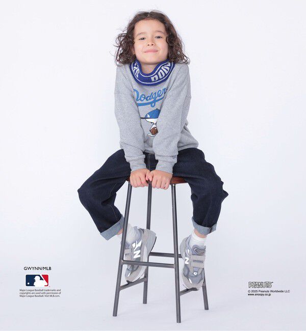 SHIPS KIDS「SHIPS KIDS:100～125cm / PEANUTS&times;MLB プリント スウェット」|スウェット・ジャージ|