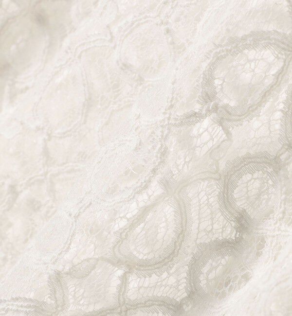 SHIPS for women「〈手洗い可能〉トゥワール コード レース ブラウス（ホワイト）」|シャツ・ブラウス|