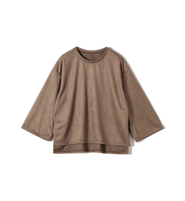 SHIPS for women「〈手洗い可能〉ポリエステル スエード ワイド スリーブ プルオーバー」|Tシャツ・カットソー|