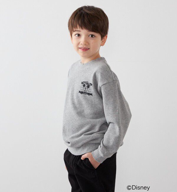 SHIPS any「SHIPS any: /ミッキーマウス/ ワンポイント スウェット <KIDS>」|スウェット・ジャージ|チャコールグレー
