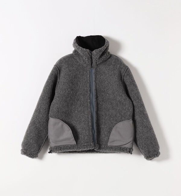 SHIPS any「Mouflon Mouflon: ボア ジップ スタンドカラー ブルゾン」|ブルゾン・スタジャン|